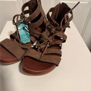Brown Strappy Sandals